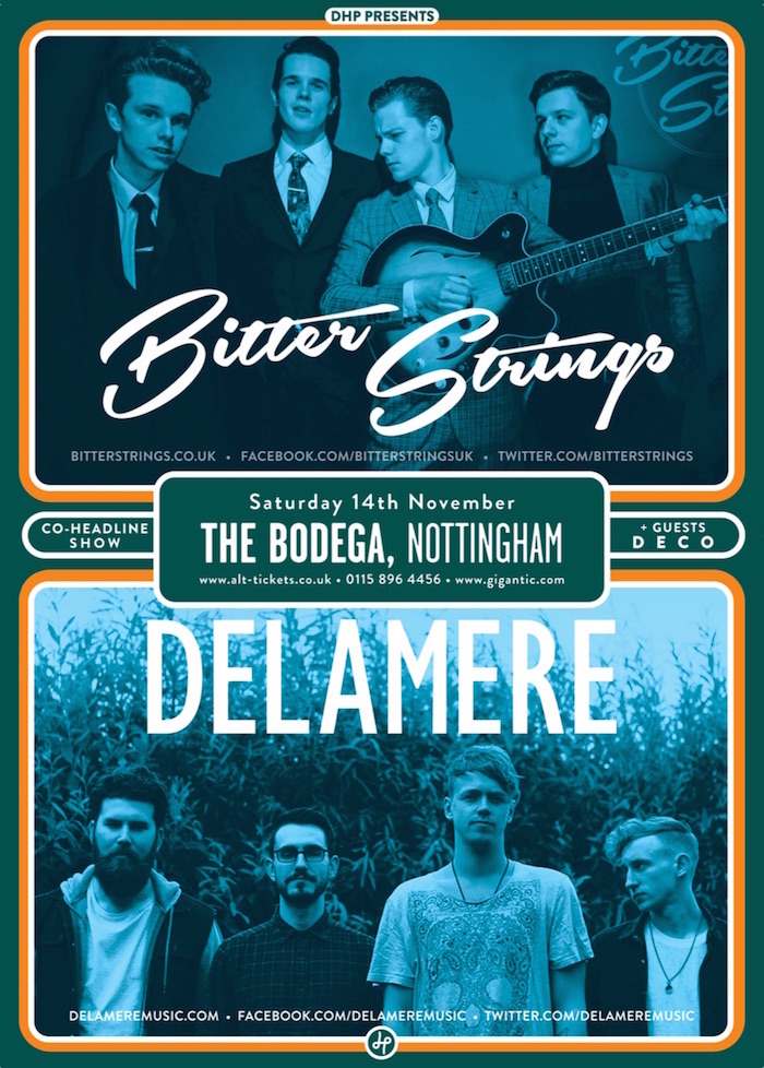 Bitter Strings/Delamere gig poster image